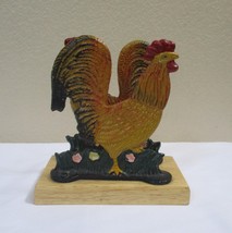 Vintage Cast Iron Rooster Chicken Napkin Holder - £10.07 GBP