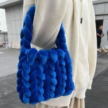 Cozy Elegance: Soft Textured Crochet Handbag and Matching Ensemble - £12.50 GBP