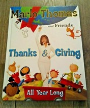Marlo Thomas &amp; Friends Book   CD Set Thanks &amp; Giving All Year Long St.Jude Kids - £6.23 GBP