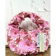 NWT Pink 3D Floral Beaded Top Handle Bag – Artisan Sequin &amp; Bead Detail - $84.15