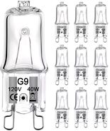 10pcs G9 Bulb 40 Watt 120 Volt Dimmable T4 JCD Type Bi-Pin Base for 40 W... - $11.25 CAD