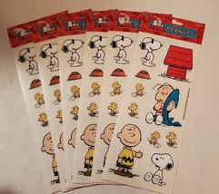 Peanuts Snoopy Sandylion Scrapbook stickers - lot of 7 sheets - NOS acid free - £13.32 GBP