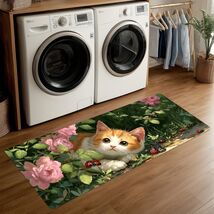 Soft Polyester 20x47 Cat Runner Mat with Adorable Design - Kids Safe &amp; S... - $58.36