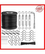 Stainless Steel String Light Hanging Kit - 182 FT Outdoor Suspension Sol... - $70.23 CAD