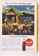 Cocoa Cola Print Ad Making Pals In Panama Hey Amigo Union Carbide 1944 - $6.92