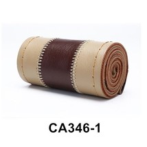Car Leather Wheel id Thread Leather Fashionable Color Matching 38CM Universal Le - £52.47 GBP