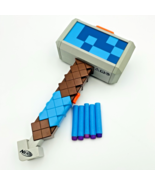 Nerf Minecraft Stormlander Dart Blasting Hammer Pull-Back w 5 Darts Moja... - $381.83 MXN