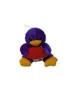 Vintage 1980s Purple Penguin Chick Baby Plush Stuffed Animal Soft Toy Pl... - £23.97 GBP