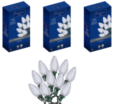 Christmas String Light C9 LED 25ct 16&#39; ft Cool-White, Celebrations 47656... - $40.58