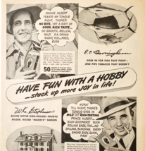 1944 Prince Albert Pipe Tobacco Advertisement WW2 Era Fishing Birdhouses... - $29.99