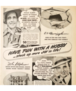 1944 Prince Albert Pipe Tobacco Advertisement WW2 Era Fishing Birdhouses... - €25,92 EUR