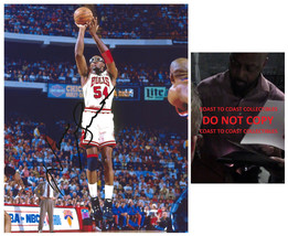 Horace Grant signed Chicago Bulls basketball 8x10 photo Proof COA autographed. - £78.94 GBP