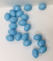 True Vintage Bead Lot Light Blue Multi Faceted 20pc  Retro for Jewelry - £7.47 GBP