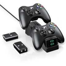 Controller Charger Station For Xbox 360, Dual Charging Dock With 2Pcs 12... - £39.82 GBP