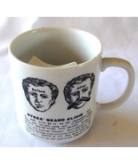 Mustache Mug Dykes' Beard Elixir Porcelain Coffee Cup Used Collectible Vintage  - $25.00