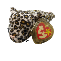 VTG NWT Ty Beanie Babies Freckles the Spotted Leopard Plush Toy - £27.45 GBP