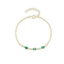 Colorful Harmony: Fashion Jewelry 925 Sterling Silver Water Drop Zircon Friendsh - £23.94 GBP