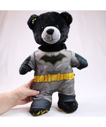 Rare Batman Dark Knight Rising Plush 14&quot; Outfit Black Bear With Blue Eye... - £9.41 GBP