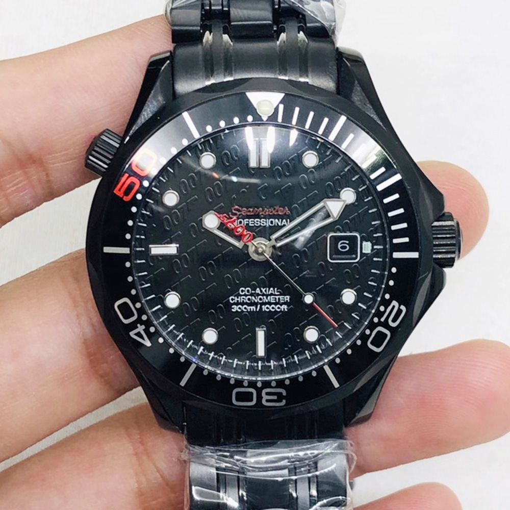 Mechanical Watch 007 Electric Black And Red 50 Bond Automatic Mechanical Watch M