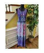 Pink Republic Beautiful Boho Maxi Sleeveless Dress Size Medium - $37.74 CAD
