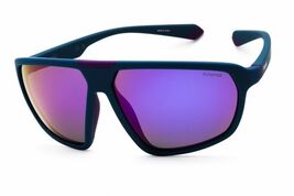 Polaroid Core PLD 2142/S 0802MF Semi Matte Blue Violet/Purple Mirror Pol... - $32.72