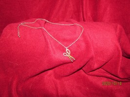 necklaces: 16&quot; chain w/rhinestones: scissors, U.S.FLAG, w/extensions  (jewel22) - £3.91 GBP