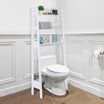 3-Shelf 61.7&quot; Bathroom Organizer Over The Toilet Storage Rack Space Save White - £59.94 GBP