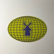 Dutch Bros Sticker June 2022 Globe Grid Windmill Yellow &amp; Blue - £3.09 GBP
