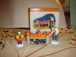 Dept. 56 Snow Village Halloween Lighting The Jack-O-Lanterns Set Of 3 - £17.27 GBP