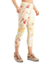 allbrand365 designer Womens Activewear Printed Cropped Leggings L - £24.72 GBP