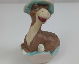 Vintage 1988 Amblin Land Before Time Little Foot Hatching 3&quot; Collectible... - $14.54