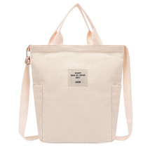 Korean Canvas Shoulder Bag Zipper Women Bags Designer Women Messenger Bag Female - £27.73 GBP
