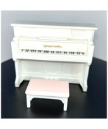 Calico Critters Sylvanian Families White Piano with Pink Piano Bench Replacement - $16.69