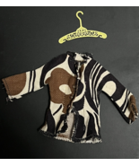 Barbie Francie Doll Psychedelic Long Sleeve Hippie Shirt Blouse Vintage 1960s