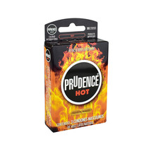 Prudence~Premium Condoms~3 pcs.~Llubricated with Heating Gel~HOT~New - $15.99