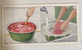 Wills Cigarette Tobacco Card Vintage #11 Cold Water Dyeing - £2.21 GBP