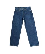 Levi&#39;s 550 Relaxed Straight Leg Jeans Hi-Rise 100% Cotton Blue Denim Men... - £23.65 GBP