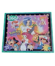 Pokemon Team Rocket Puzzle 60 Pieces 1999 Pikachu Ash Gotta Catch ‘Em Al... - £13.97 GBP