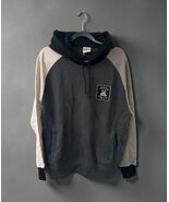 NWT Teddy Fresh Hoodie Sweatshirt SIZE LARGE color block grey white black - $54.45