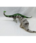Lot Of (2) Long Neck Plastic Dinosaur Toys 7&quot;-11&quot;  - $376.33 MXN