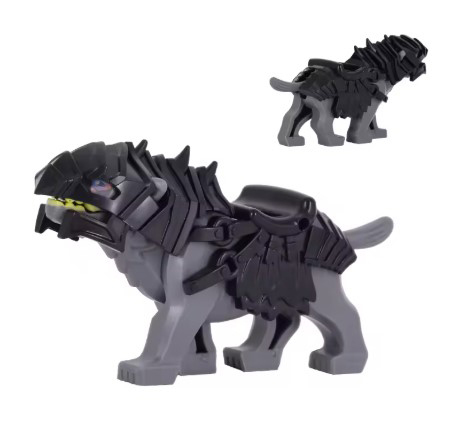 Minifigure Grey Orc Wolf In Armor Lotr Lord Of The Rings Hobbit US Seller - $10.51