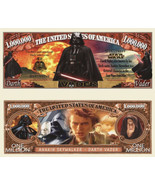 Star Wars Darth Vader Collectbile Pack of 100 Funny Money 1 Million Doll... - £19.42 GBP