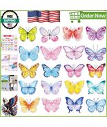Spring-Themed Butterfly Gel Wall Decals - Removable &amp; Reusable Fun for Kids - $21.25 CAD