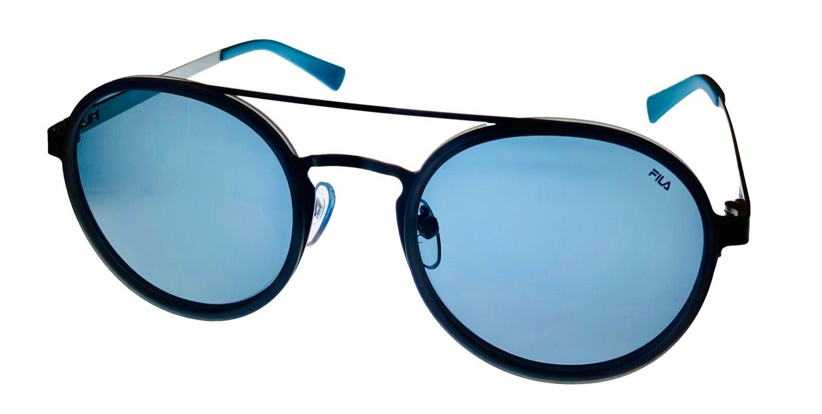 Fila Mens Soft Round Matte Black Sunglass  ,Polarized Lens SF8494. 627P