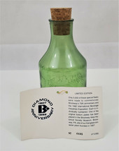 Brockway Green Glass Flask Bottle 75th. Diamond Anniversary LTD ( RARE ) - £120.21 GBP
