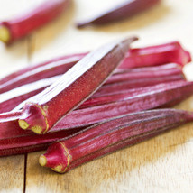 Red Burgundy Okra Seeds 50 Ct Vegetable Garden   From US - $7.06