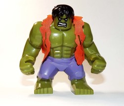 Building Block Hulk Comic version Big Size in vest  Minifigure US Toy Minifigure - £8.03 GBP