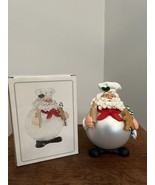 Department 56 Ornament Christmas NOEL Baker Santa 7&quot; Glass Resin #18457 ... - £15.60 GBP