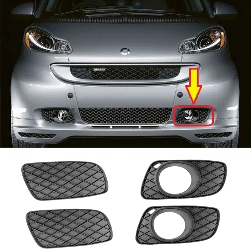 Car Front work Fog Lamp Fe Decoration Lampshade Trim Cover Housing For Old Smart - £75.27 GBP