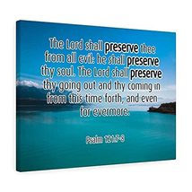 Express Your Love Gifts Scripture Canvas Lord Shall Preserve Psalm 121:7-8 Chris - £110.52 GBP